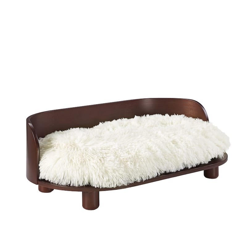 Sam's Pets Kuai Dog Bed Bent Wood Medium dark Brown