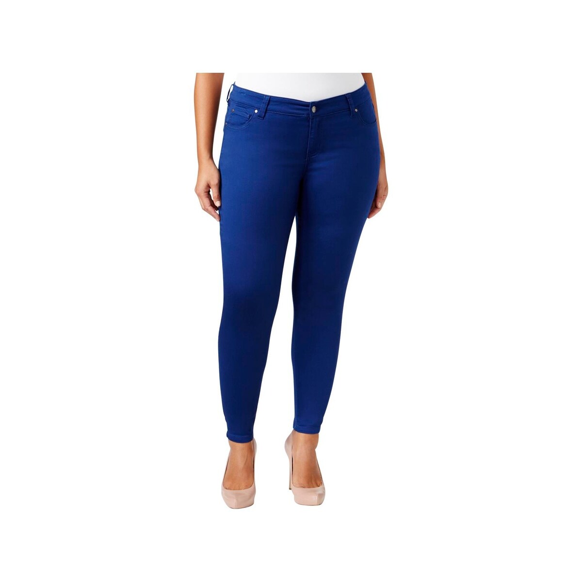 Shop Celebrity Pink Womens Plus Jayden Skinny Jeans Denim Colored