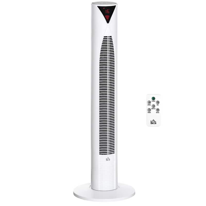 38" Oscillating Tower Fan With 12h Timer