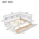preview thumbnail 16 of 23, Full Bed with L-shaped Bookcases for bedroom, Drawers