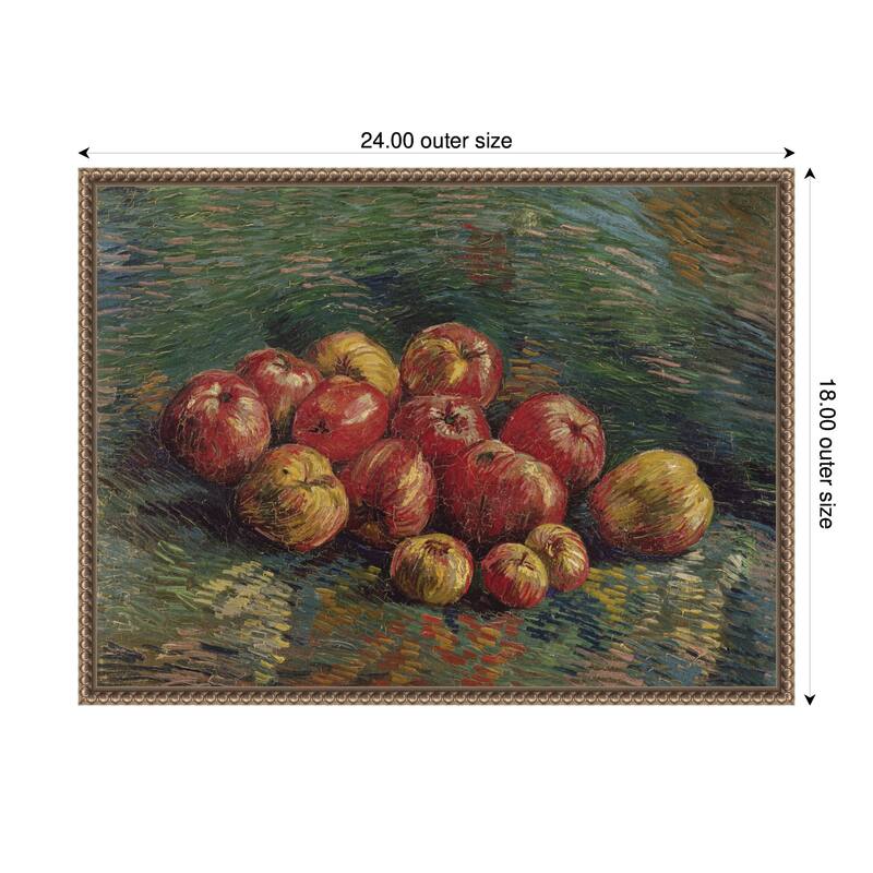 Kate and Laurel Apples 1887 Vincent van Gogh by Nostalgia Prints Framed Canvas Wall Art Print