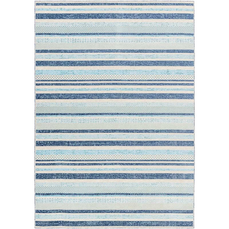 Livabliss Shaoli Casual Striped Indoor/ Outdoor Area Rug