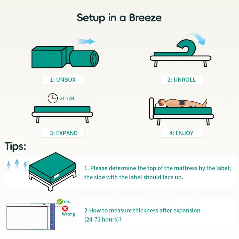 SweDrea 12 in. Medium Hybrid Memory Foam Mattress with CertiPUR-US and Oeko-TEX , Featuring Bamboo Charcoal Absorption.