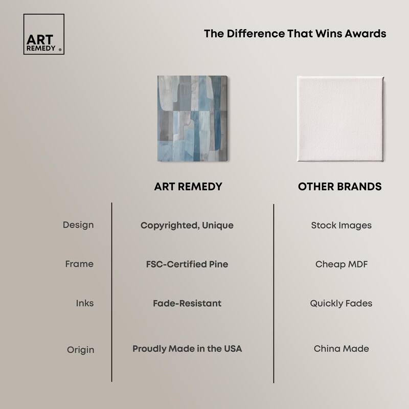 Tessellated Tones II Canvas by Art Remedy, Gallery Wrapped