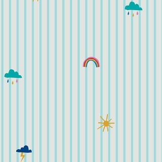 Joules Whatever the Weather Icons Haze Blue Wallpaper