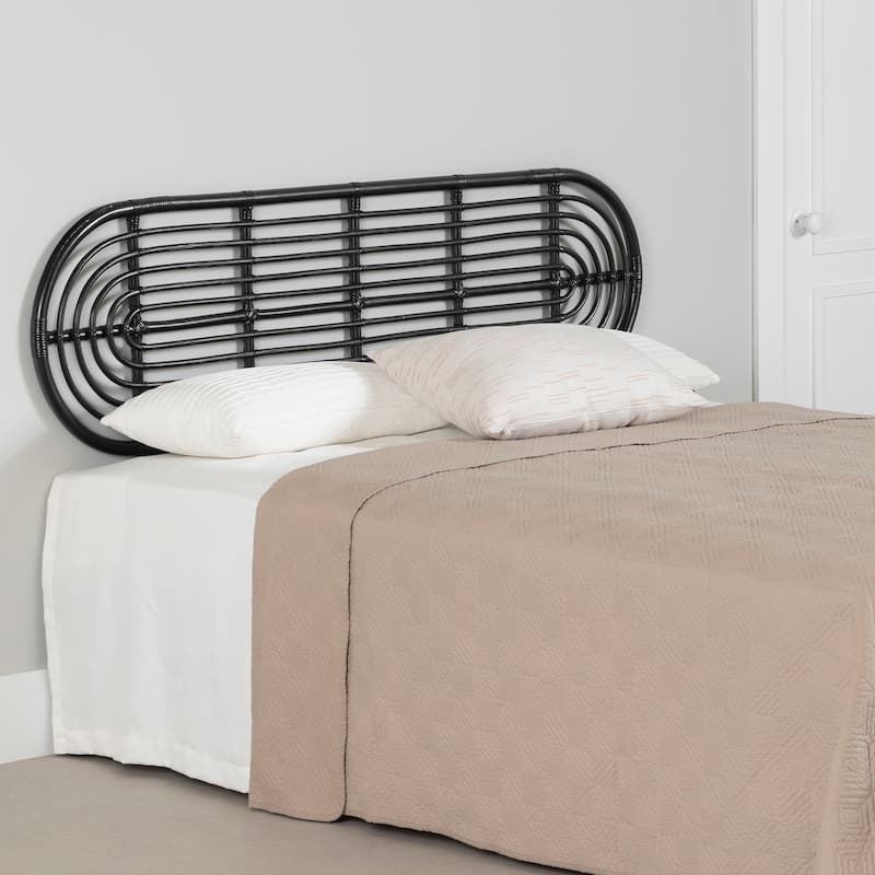 South Shore Hoya Wall-Mounted Headboard Retro - Black