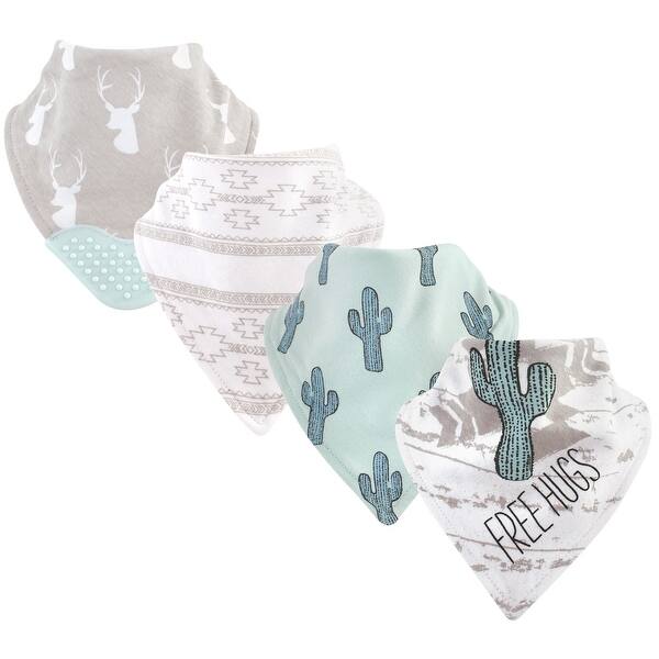 slide 1 of 1, Yoga Sprout Baby Boy Cotton Bandana Bibs 4pk, Free Hugs, One Size - Free Hugs - One Size One Size - Free Hugs