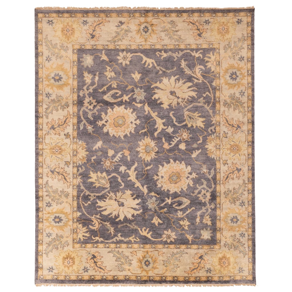 ECARPETGALLERY Hand-knotted Jules Serapi Indigo Wool Rug - 7'11 x 9'9