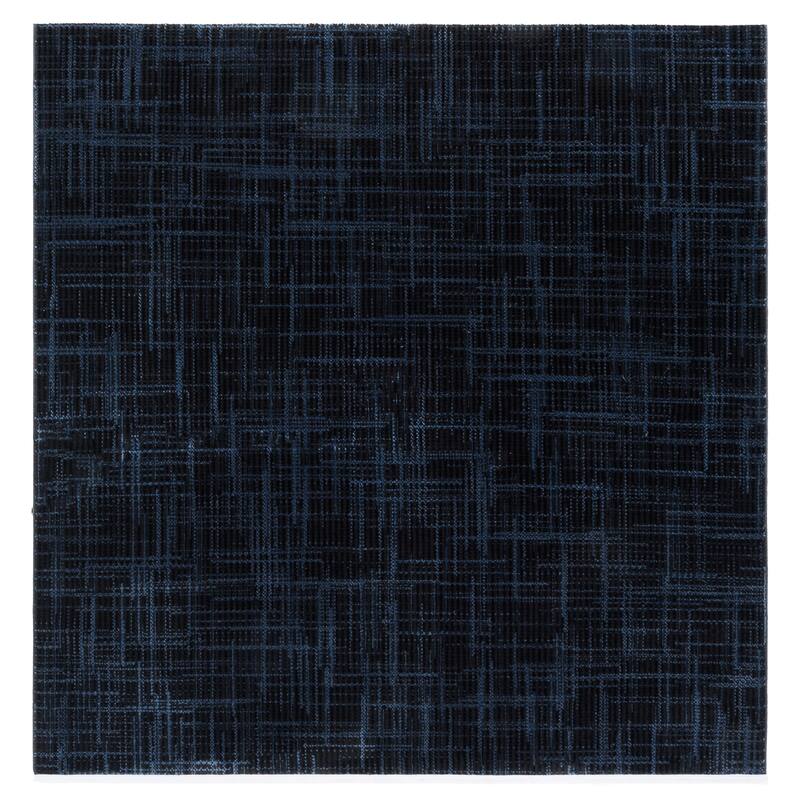 SAFAVIEH Mila Adelmira Modern & Contemporary Rug - 6'7" Square - Dark Blue/Black
