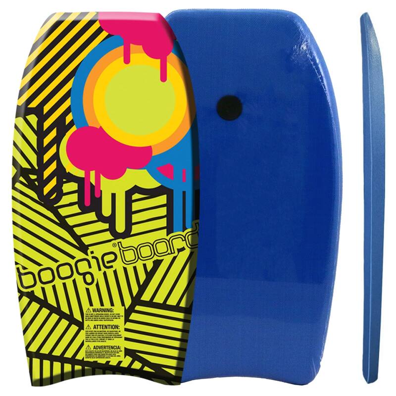 Wham-O Bodyboard with EPS Core Wrist Leash 37" Lightweight Boogie Boards Durable for Beach All Wave Conditions - Yellow - 2 pack