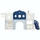 preview thumbnail 32 of 37, 7-in-1 Toddler Slide Set - Spaceship Playset with Slide, Arch Tunnel, Basketball Hoop, and Toy Storage