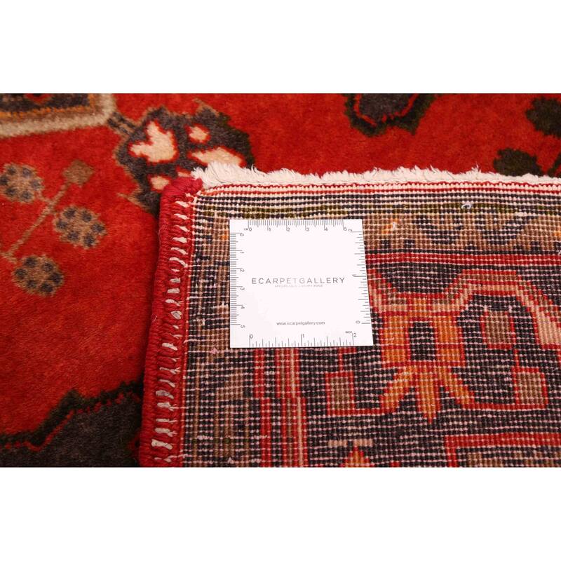 ECARPETGALLERY Hand-knotted Konya Anatolian Red Wool Rug - 3'7 x 12'8