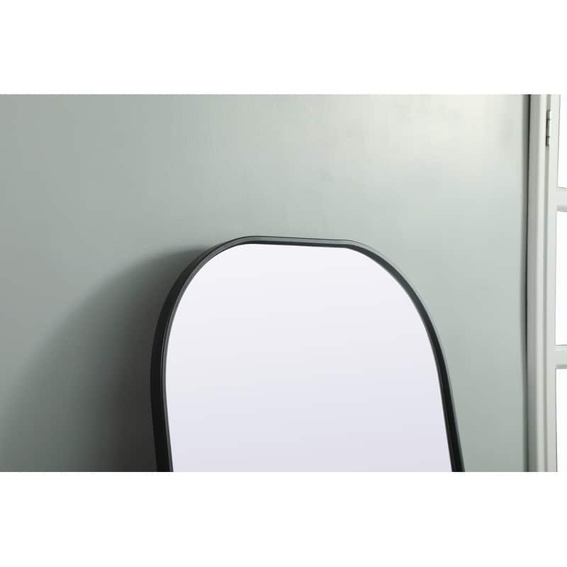Indigo Home Metal Frame Arch Full Length Mirror 28x74 Inch