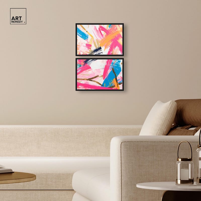 Language Spontaneity II Canvas Set of 2 by Art Remedy