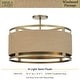 preview thumbnail 8 of 8, Minka Lavery Windward Passage 4 Light 21" Wide Semi-Flush Drum Ceiling