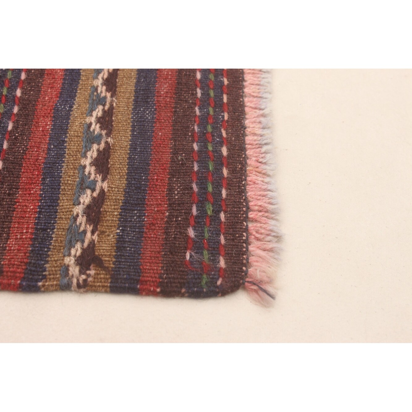 ECARPETGALLERY Hand-knotted Tajik Caucasian Dark Red Wool Rug - 6'3 x 8'4