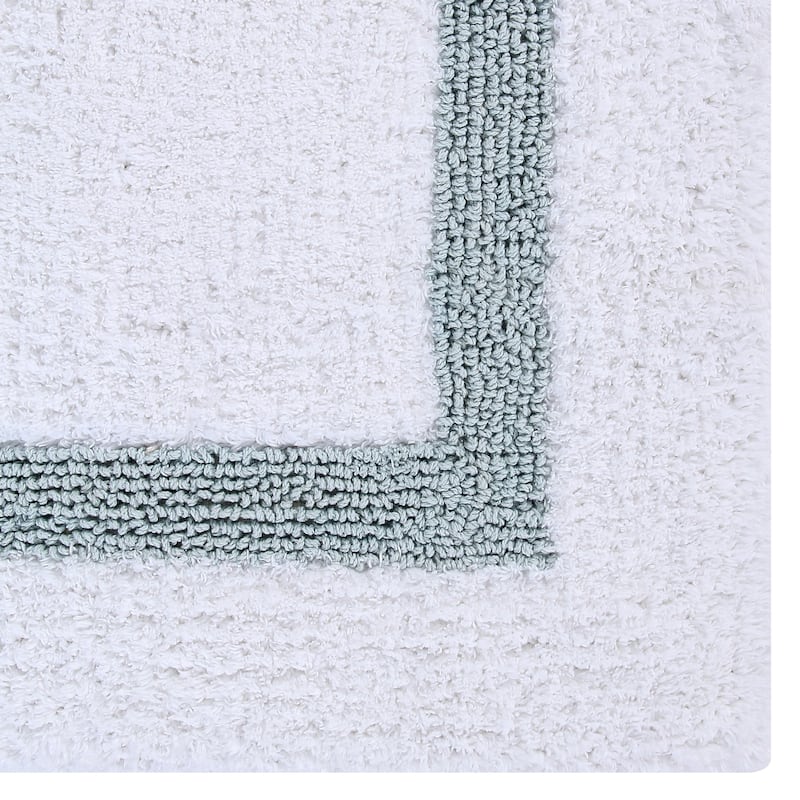 Better Trends Bath Rugs 100% Cotton Tufted Super Absorbent Reversible Bathroom Rug Set for Shower, Sink Mats Hotel Collection