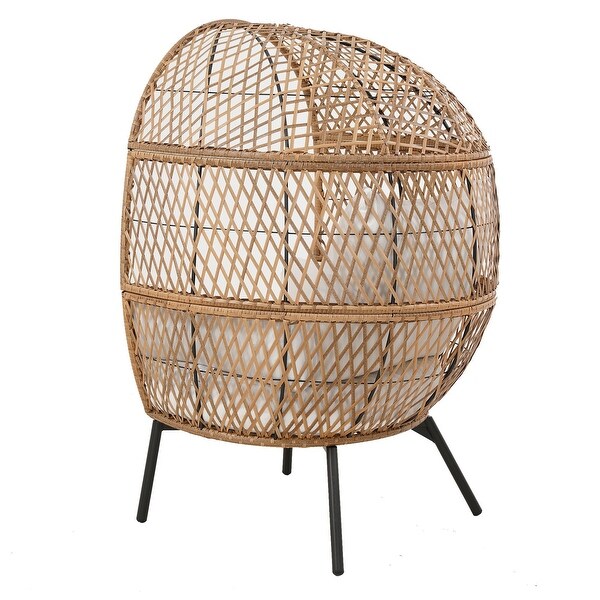 ventura boho stationary wicker egg chair