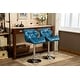 preview thumbnail 43 of 54, Roundhill Furniture Glasgow Height-adjustable Tufted Faux Leather Bar Stools (Set of 2)