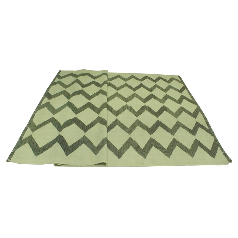 Winchester Flatweave Colleen Beige/Brown Rug - 6'10" x 9'9"