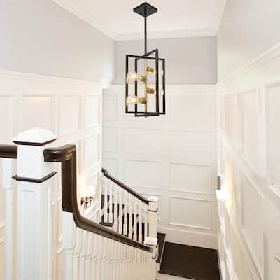 4- Light Dimmable Geometric Chandelier
