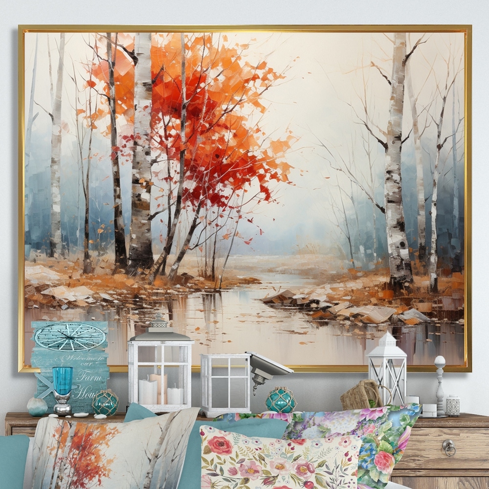 Canvas Acrylic Painting - Fall - VCreateDesigns - Paintings & Prints,  Landscapes & Nature, Seasons, Autumn - ArtPal