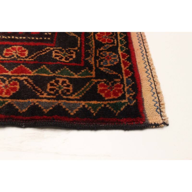 ECARPETGALLERY Hand-knotted Teimani Red Wool Rug - 3'8 x 6'7
