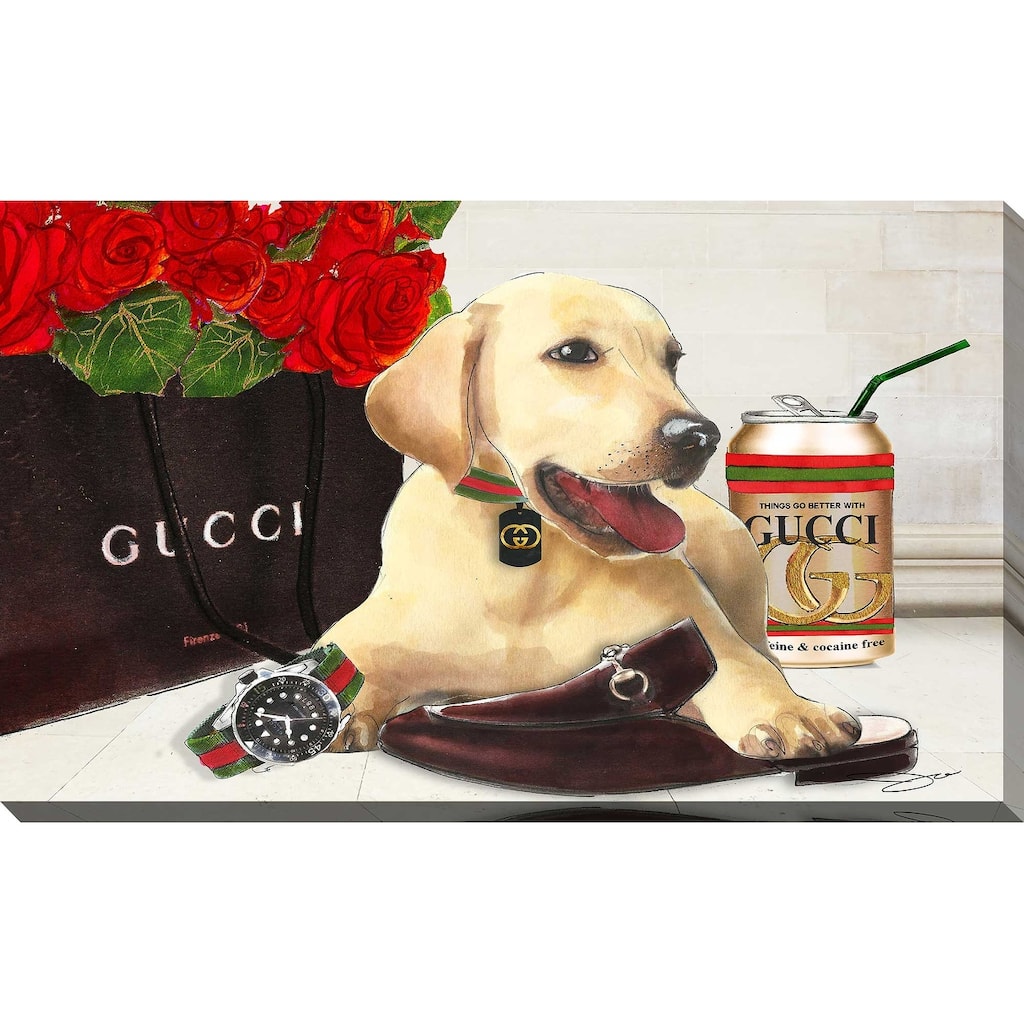 "Gucci Labrador" by Jodi Print on Canvas