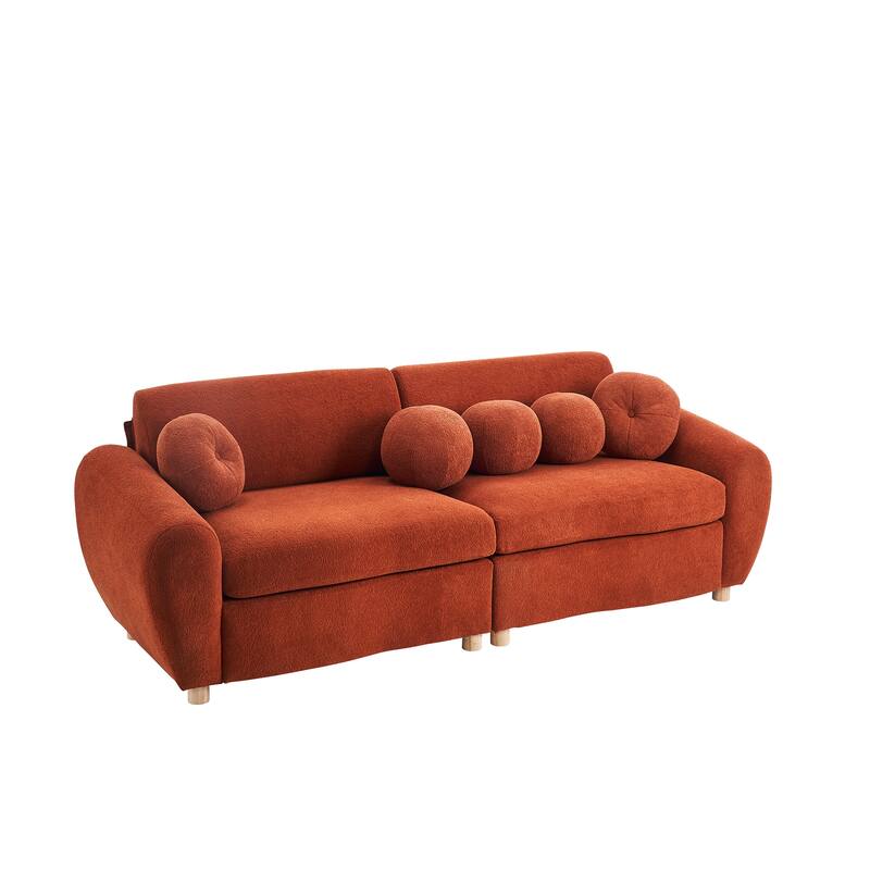 84"Modern Chenille Sofa Couch for Living Room