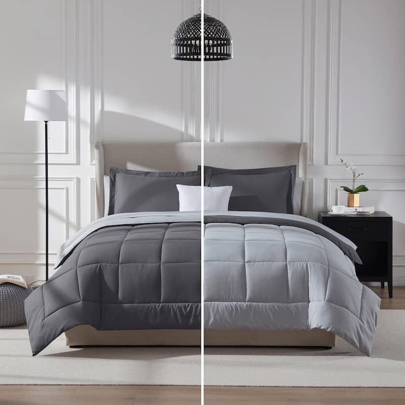 Empyrean Bed in a Bag Reversible - California King - Dark Grey