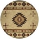 preview thumbnail 18 of 19, Alora Decor Ryder Southwestern Hand-tufted Wool Rug 10' Round - Khaki