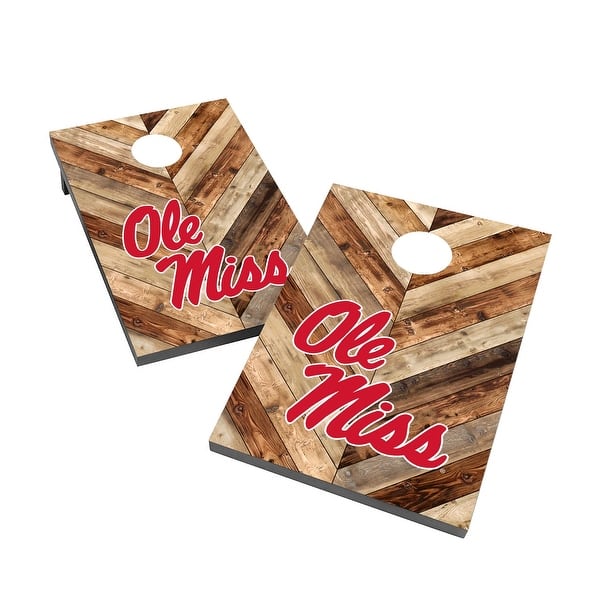 slide 2 of 6, Mississippi Ole Miss Rebels 2x4 Cornhole Bag Toss