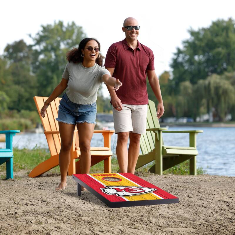 Kansas City Chiefs NFL Compact 2x3 Tailgate Cornhole Board Set