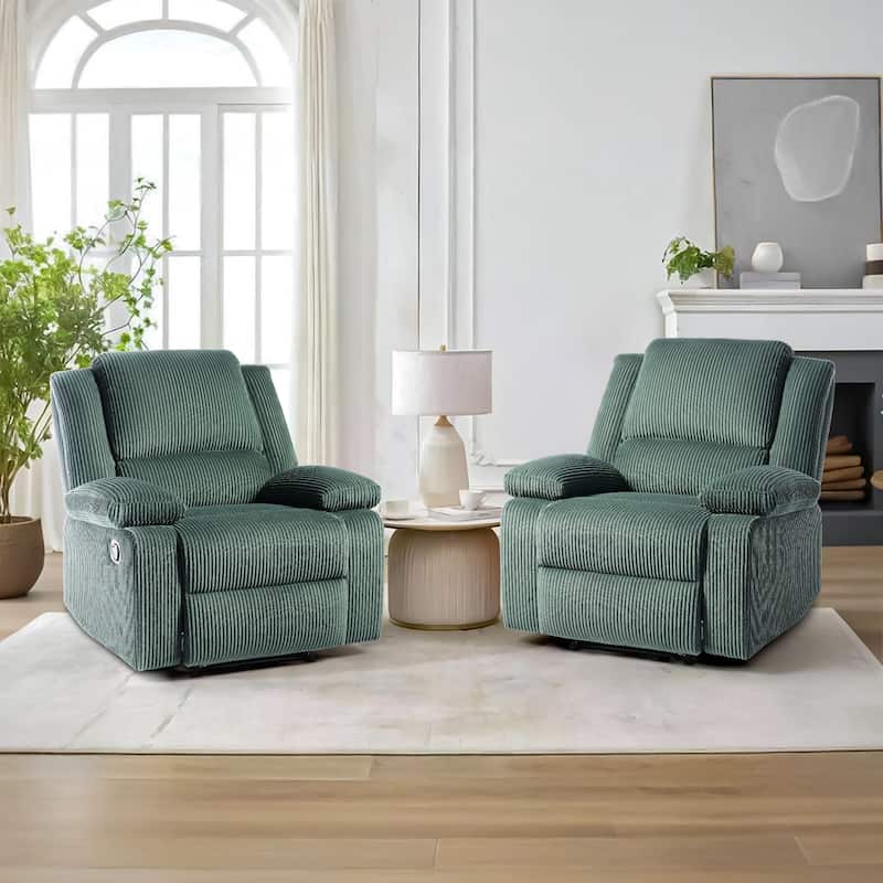 Corduroy Adjustable Recliner Chair Sofa for Living Room