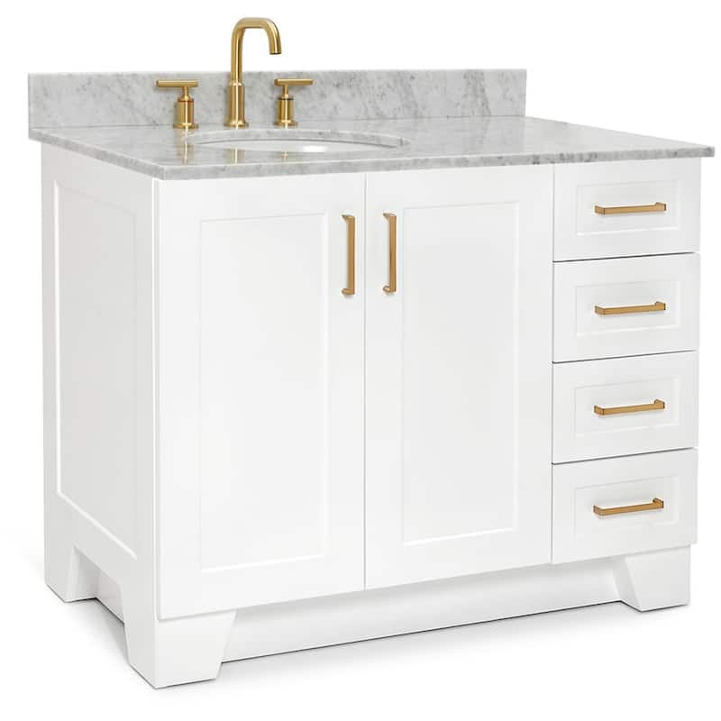 Ariel Q043SLCW2OVO Taylor 43" Free Standing Single Oval Basin Vanity