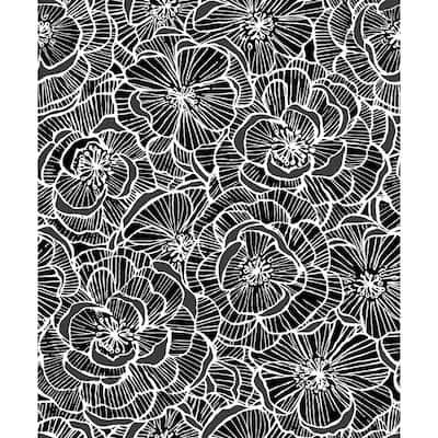 Seabrook Designs Alejandra Floral Non-Woven Unpasted Wallpaper