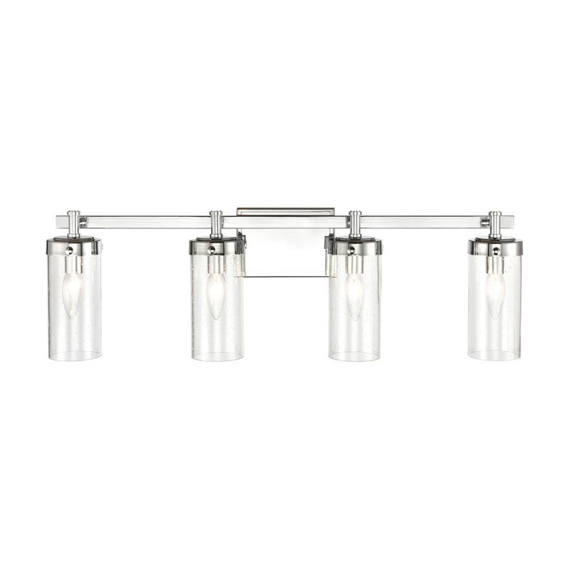 Elk Home Melinda Polished Chrome With Seedy Glass 4 Light Vanity Light
