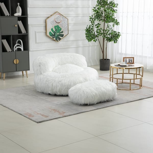 Faux Fur Bean Bag Bed Bath Beyond Large Bean Bag Chair 37in Soft