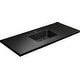 preview thumbnail 7 of 8, Dyconn Faucet Carrara Solid Surface Vanity in Black - 25" 51"