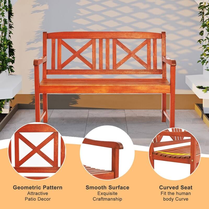 47 in Acacia Wood Bench - N/A