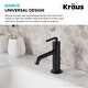 preview thumbnail 38 of 50, KRAUS Ramus Single Handle Bathroom Sink Faucet w/ Lift Rod Drain
