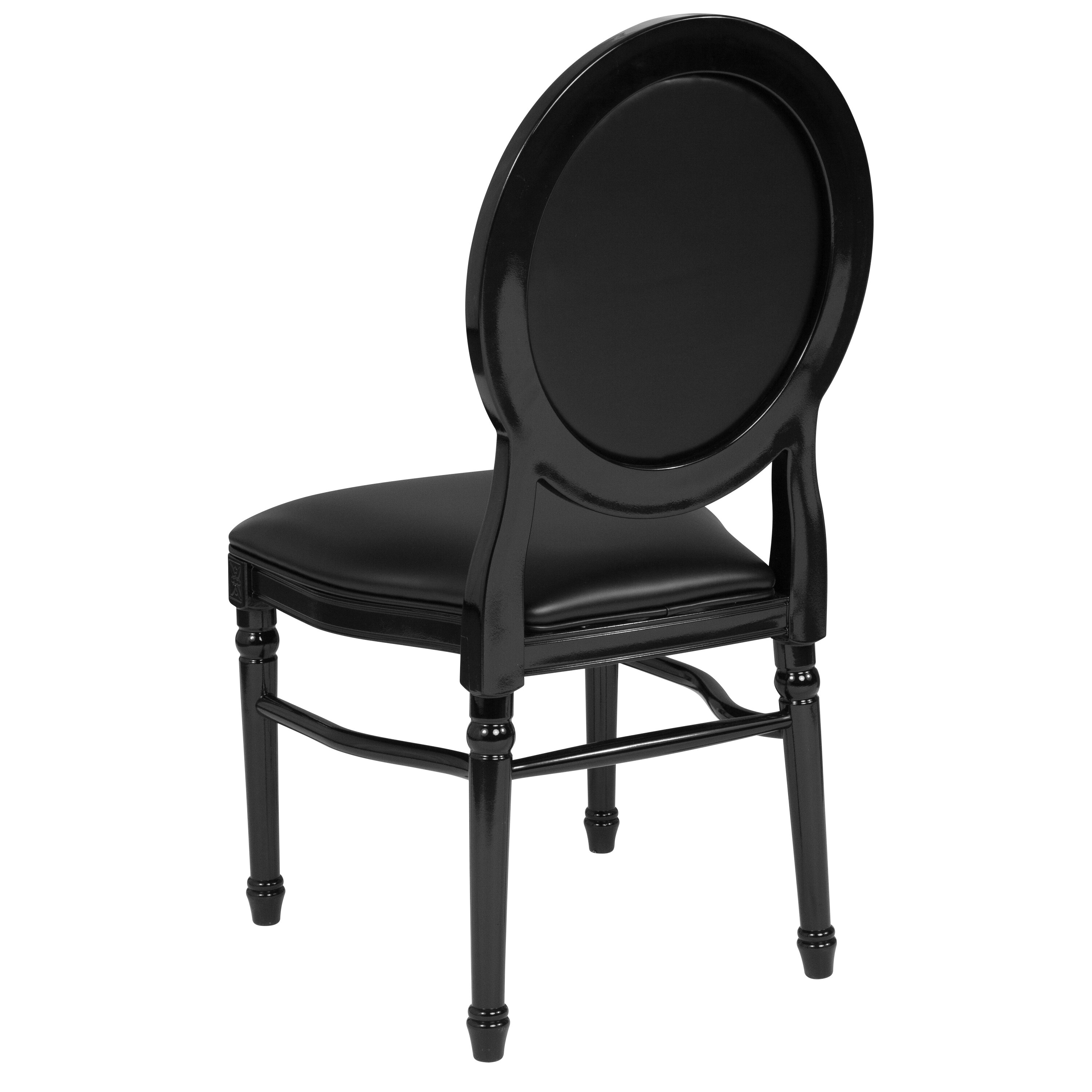 Palmilla King Louis Back Side Chair in Black