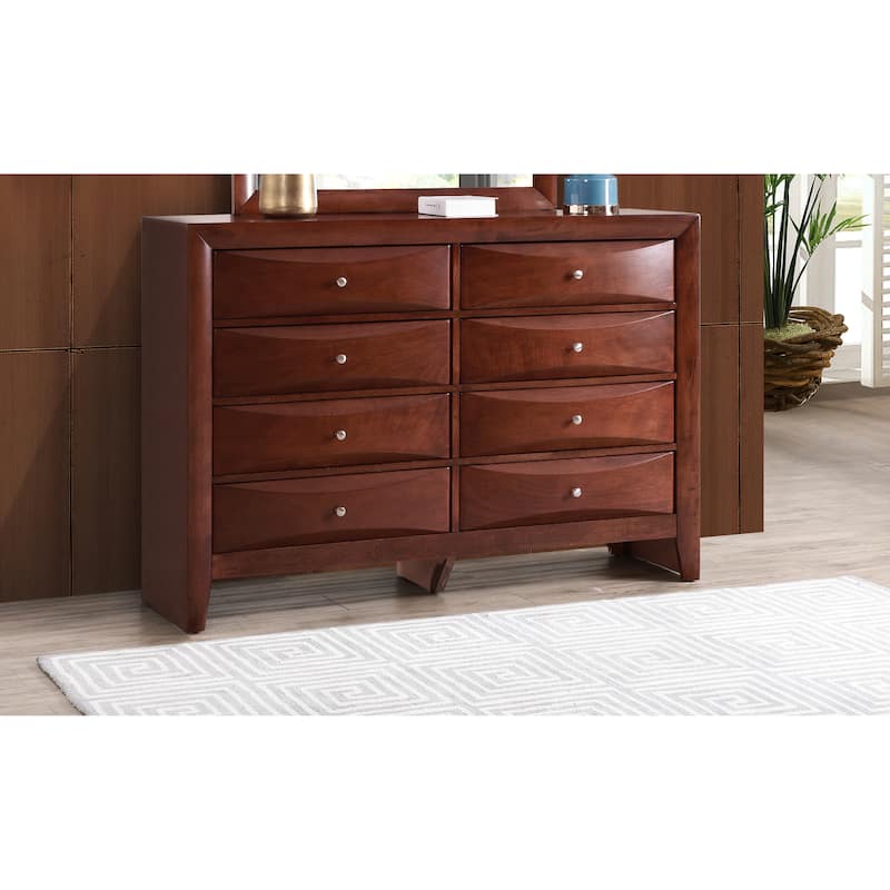 Glory Furniture Marilla 8 Drawer Dresser - Cherry