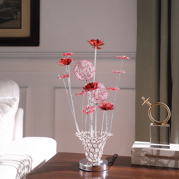 LED Aluminum 4 Rose Floral Trumpet Vase Table Lamp Bed Bath Beyond 41070933