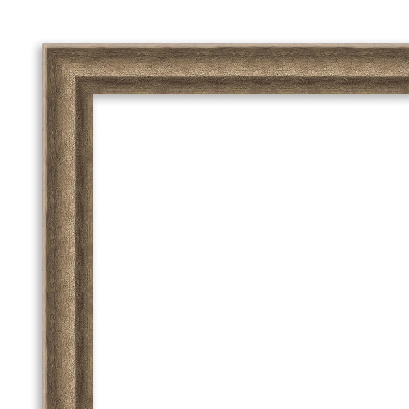 Angled Bronze Wood Framed White Corkboard Bulletin Board