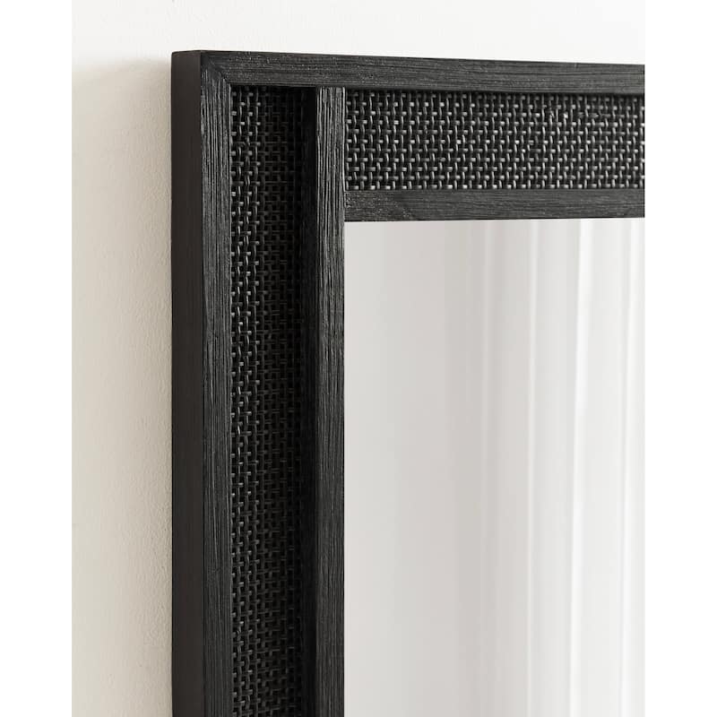 Kate and Laurel Corah Cane Wall Mirror