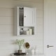 preview thumbnail 1 of 7, RiverRidge Ashland Single Door Bathroom and Laundry Wall Mount Storage Medicine Cabinet White
