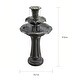 preview thumbnail 4 of 2, Teamson Home - Outdoor Lily Tier Fountain