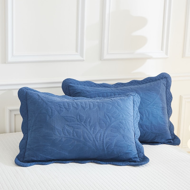 MarCielo 3 Piece Cotton Oversized Bedspread Quilt Set Tmonica