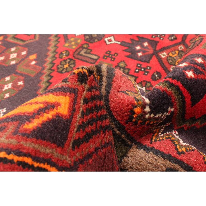 ECARPETGALLERY Hand-knotted Andelz Dark Red Wool Rug - 4'4 x 6'9